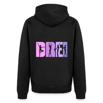 3. Geburtstag Mädchen 3 Jahre alt Ballet Ballerina - Unisex Premium Bio Zip Hoodie - Schwarz - Hinten - Nico (187cm)