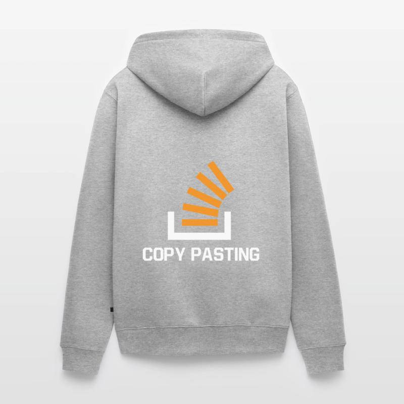 Copy Pasting Programming Coder Software Developer Unisex Premium Bio Zip Hoodie