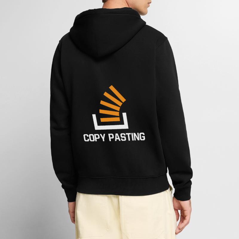 Copy Pasting Programming Coder Software Developer Unisex Premium Bio Zip Hoodie
