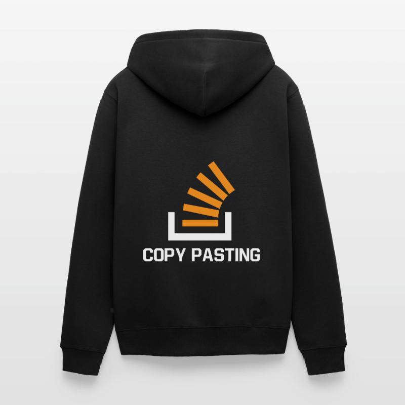 Copy Pasting Programming Coder Software Developer Unisex Premium Bio Zip Hoodie