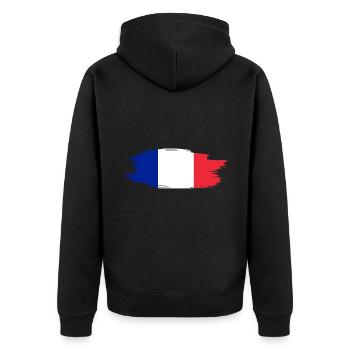France - Veste à capuche bio Premium Unisexe - noir - Dos - Nico (187cm)