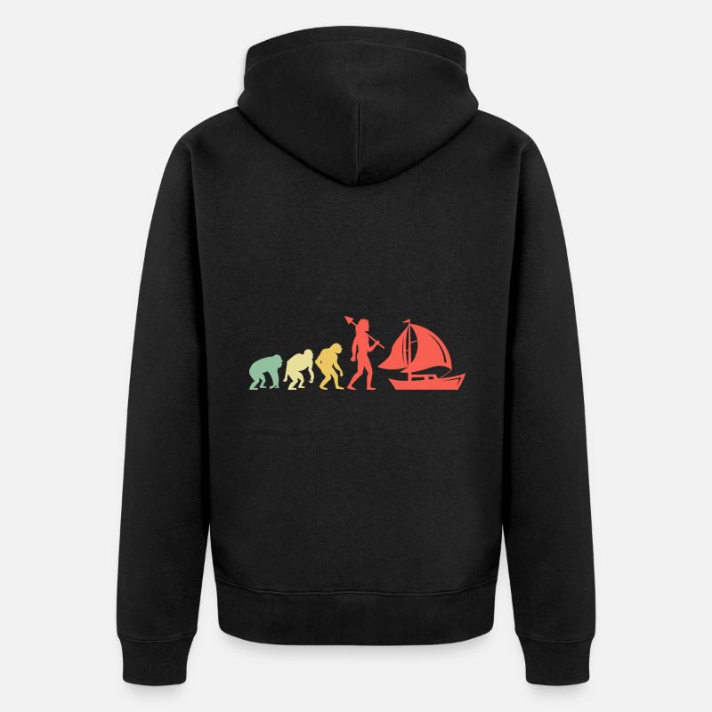 Pédalo Evolution Boating - Veste à capuche bio Premium Unisexe - noir