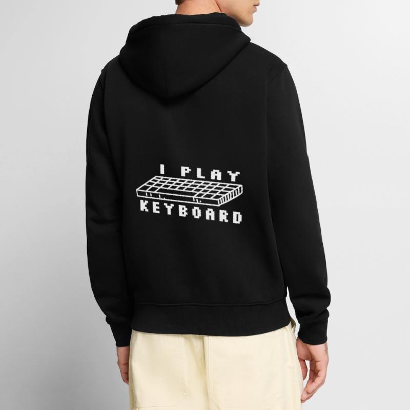 I Play The Keyboard Programmer Software Developer Unisex Premium Bio Zip Hoodie