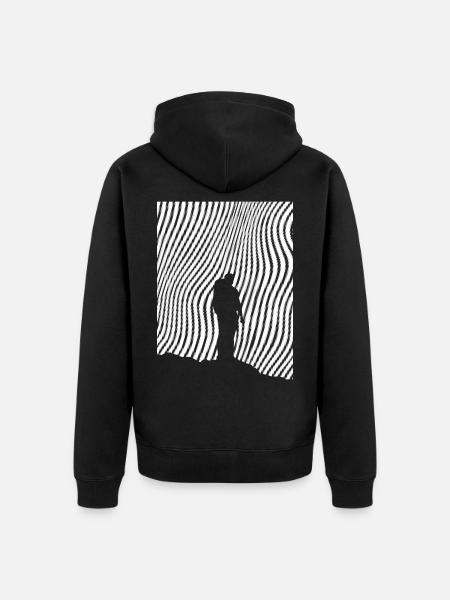 Hikers - (2) - Unisex Premium Organic Zip Hoodie - black