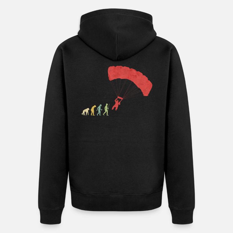 Evolución de salto de paracaídas - Veste à capuche bio Premium Unisexe - noir