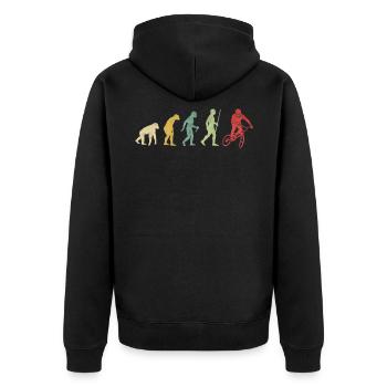 BMX Riding Bike Evolution - Veste à capuche bio Premium Unisexe - noir - Dos - Nico (187cm)
