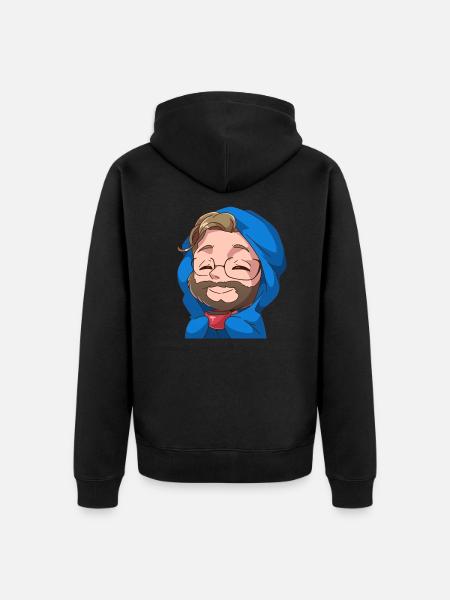 Cosy Manny - Unisex Premium Organic Zip Hoodie - black