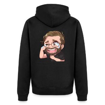 Lol Manny - Veste à capuche bio Premium Unisexe - noir - Dos - Nico (187cm)