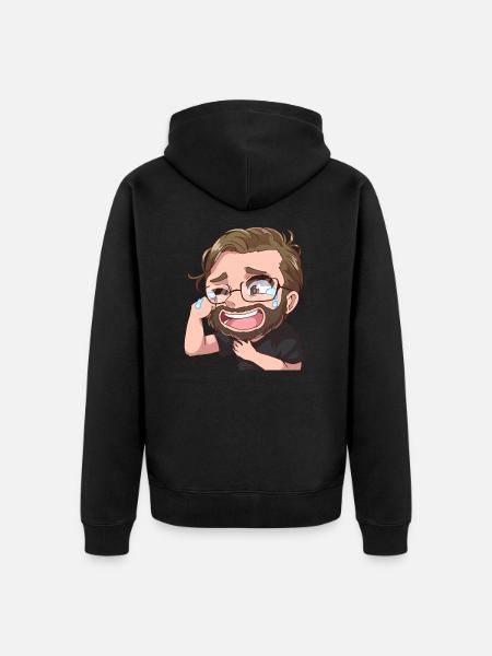Lol Manny - Unisex Premium Organic Zip Hoodie - black