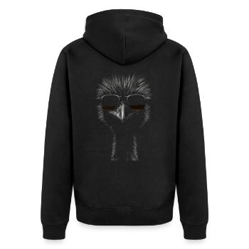 Lunettes de soleil EMU - Veste à capuche bio Premium Unisexe - noir - Dos - Nico (187cm)