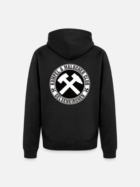 Kumpel & Malocher Club - Gelsenkirchen - Ruhrpott - Unisex Premium Bio Zip Hoodie - Schwarz