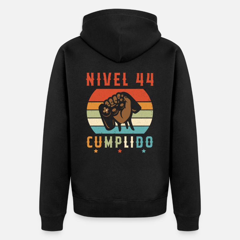 Niveau 44 Complet - Veste à capuche bio Premium Unisexe - noir