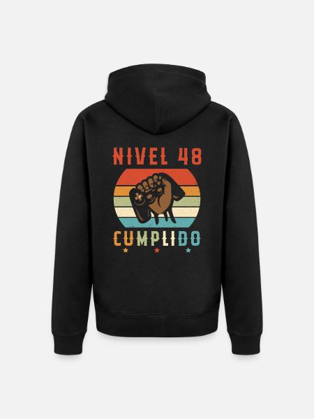 Niveau 48 Complet - Veste à capuche bio Premium Unisexe - noir