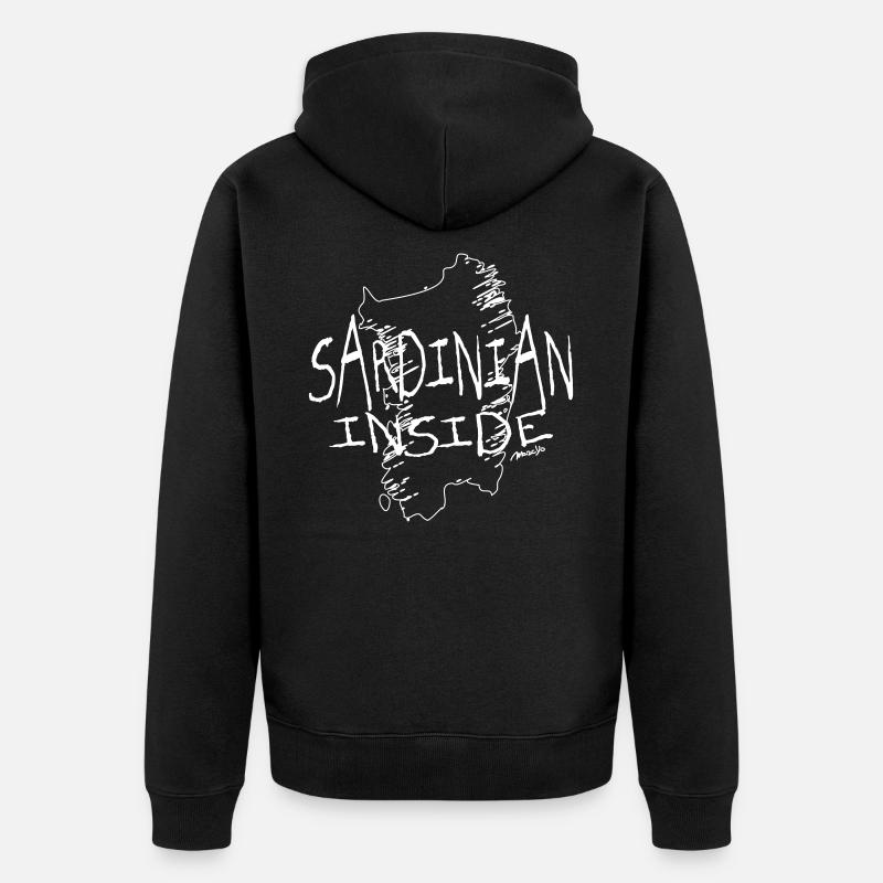 Sarde Inside 23 - Veste à capuche bio Premium Unisexe - noir