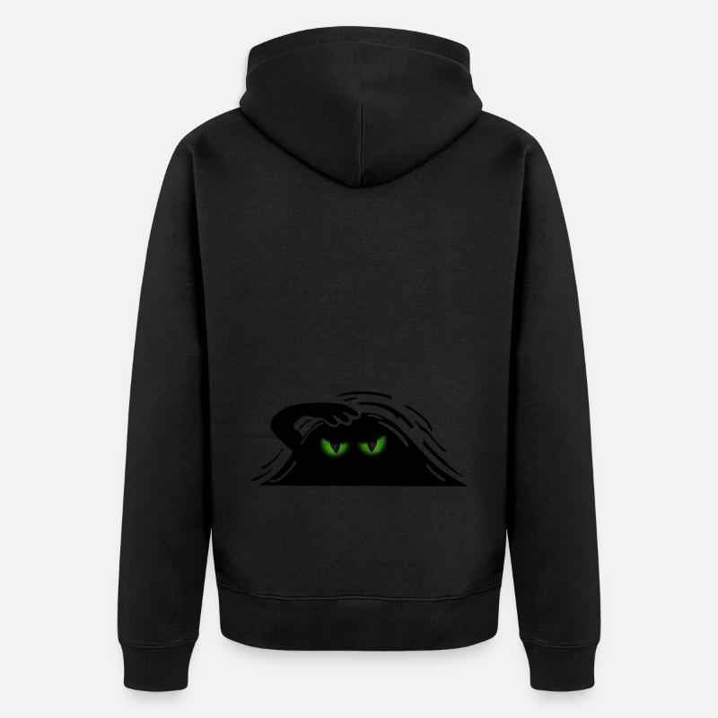 Ghost Eyes Mauvais Œil - Veste à capuche bio Premium Unisexe - noir