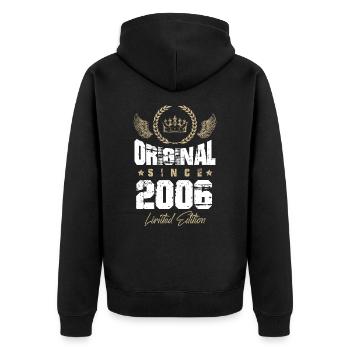 Édition limitée 2006 - Veste à capuche bio Premium Unisexe - noir - Dos - Nico (187cm)