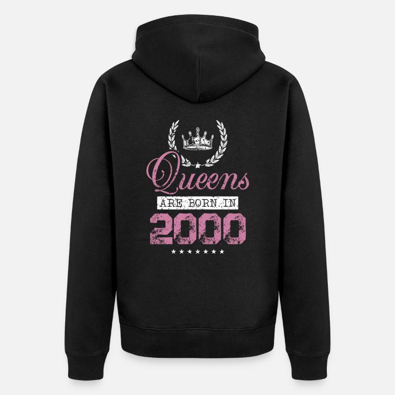 Reines nées en 2000 - Veste à capuche bio Premium Unisexe - noir