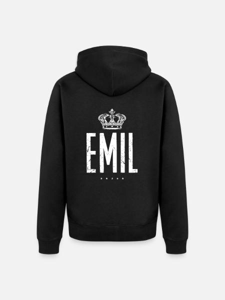 Emil - Veste à capuche bio Premium Unisexe - noir