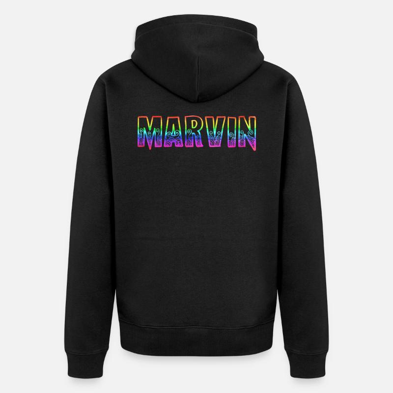 marvin rs rainbow - Veste à capuche bio Premium Unisexe - noir