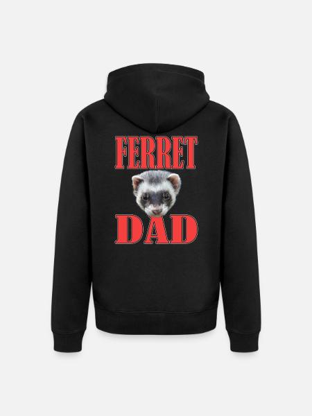 Furet Papa - Veste à capuche bio Premium Unisexe - noir