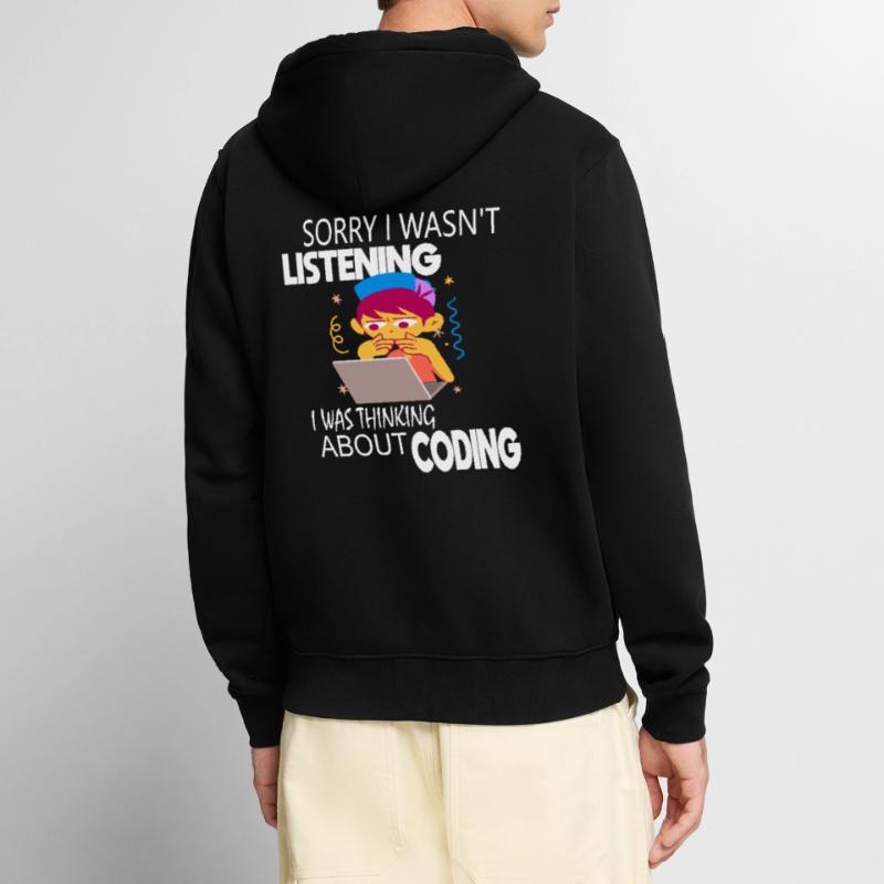 Coding Coder Programmer Unisex Premium Organic Zip Hoodie