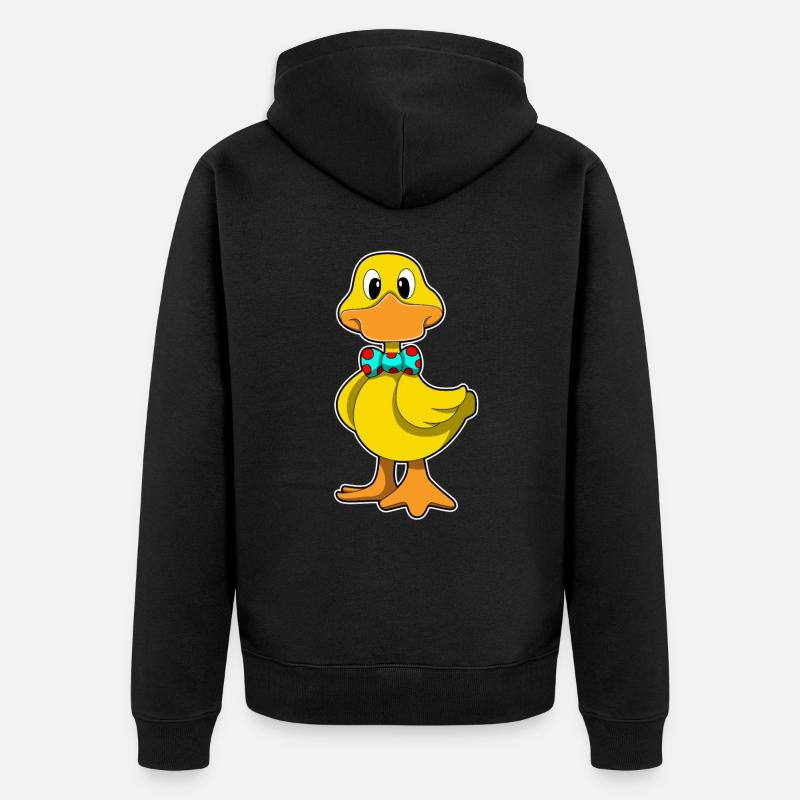 Canard à l'arc - Veste à capuche bio Premium Unisexe - noir