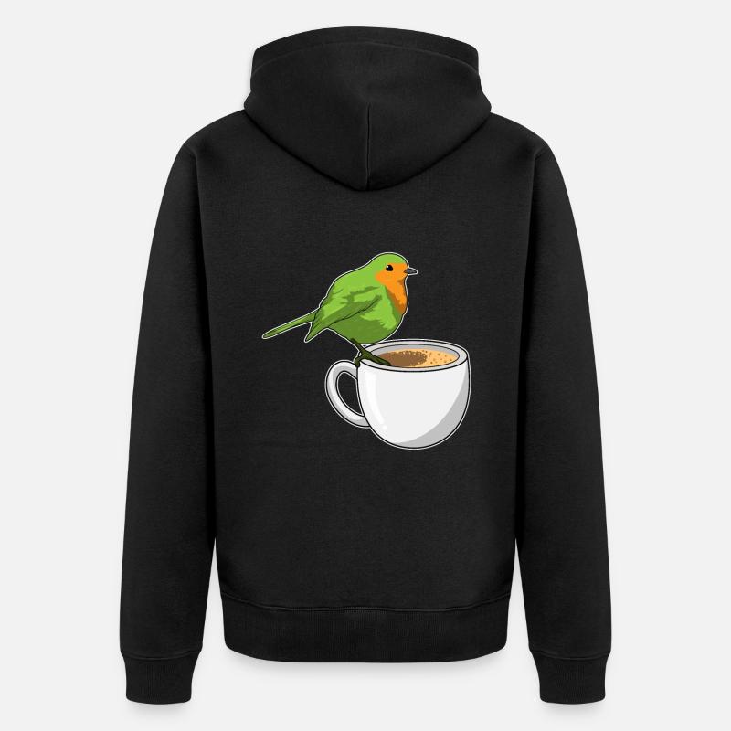 Tasse à café Bird - Veste à capuche bio Premium Unisexe - noir