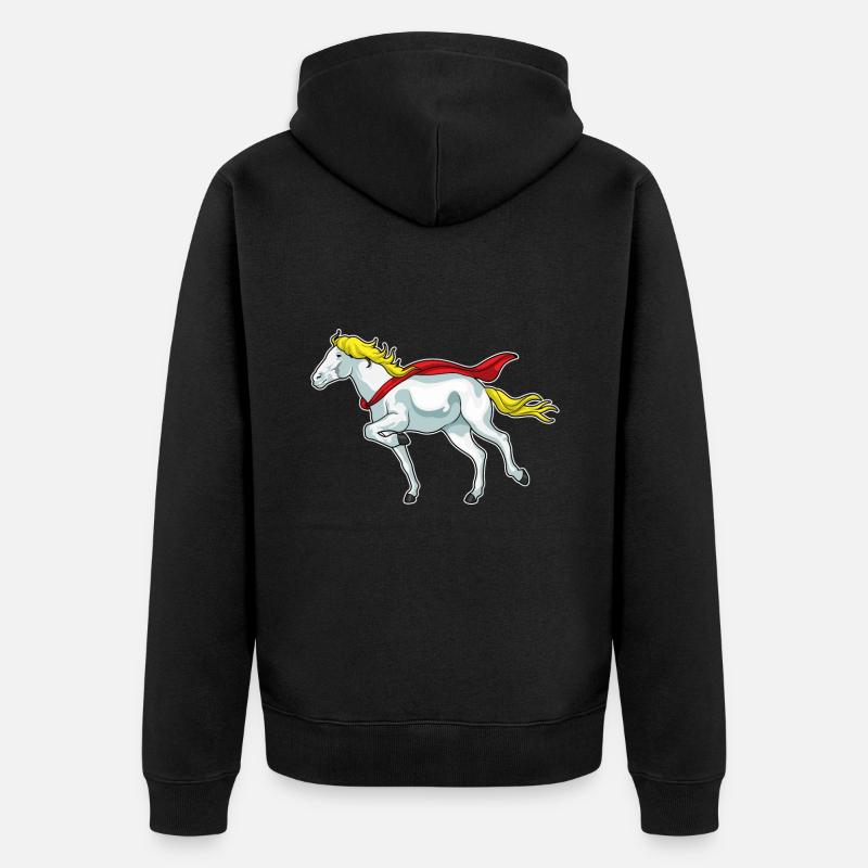 Cap de cheval - Veste à capuche bio Premium Unisexe - noir