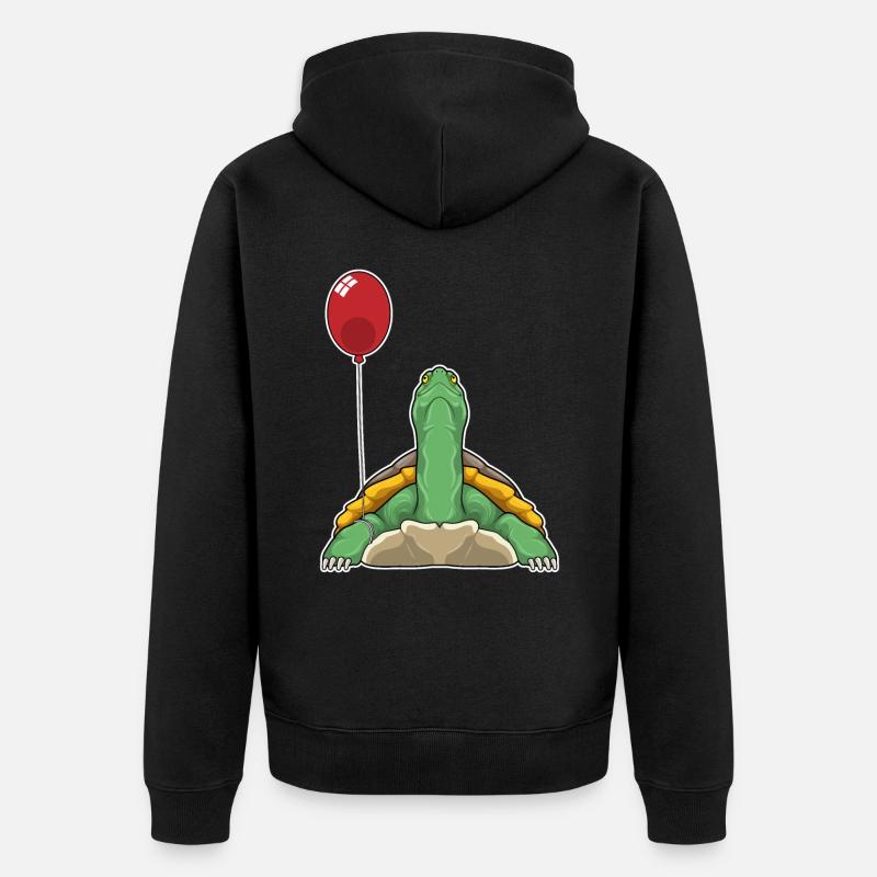 Ballon de tortue - Veste à capuche bio Premium Unisexe - noir