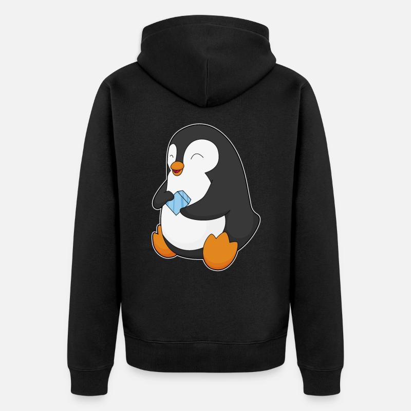 Penguin - Veste à capuche bio Premium Unisexe - noir