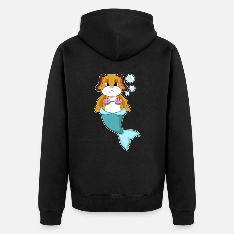 Poisson-chien - Veste à capuche bio Premium Unisexe - noir