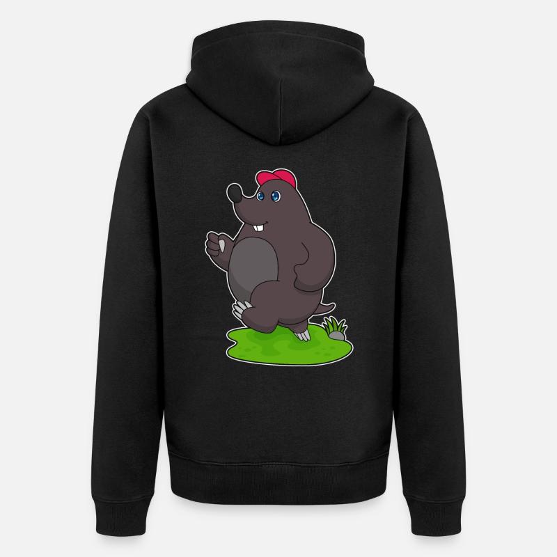 Mole Jogger Jogging - Veste à capuche bio Premium Unisexe - noir