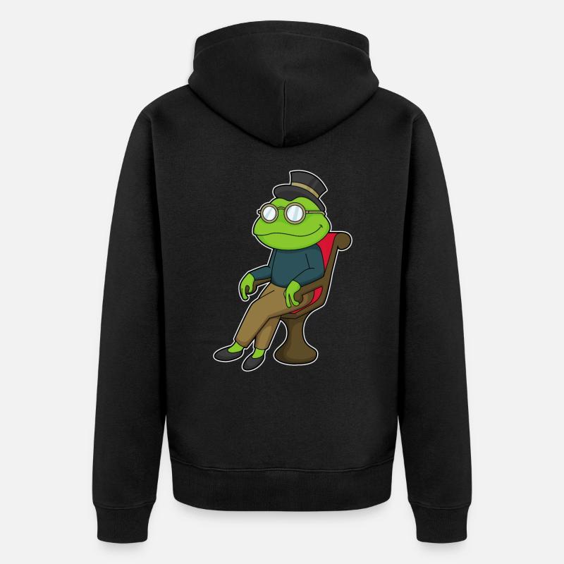 Chaise Frog - Veste à capuche bio Premium Unisexe - noir