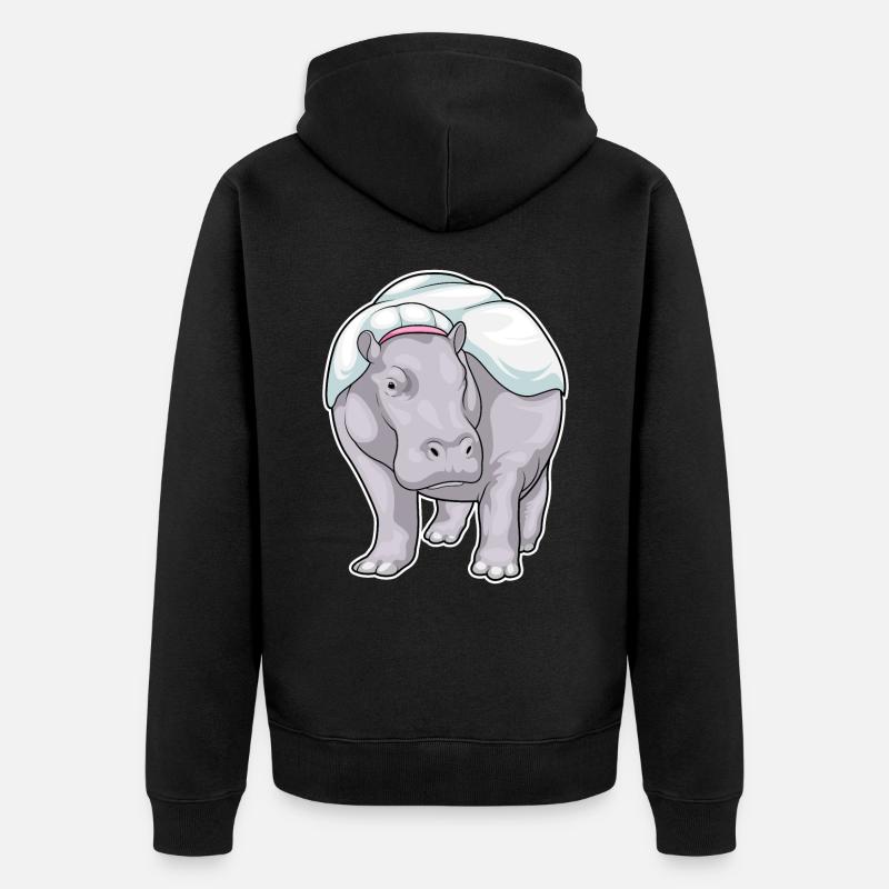 Mariage Hippo Bride - Veste à capuche bio Premium Unisexe - noir