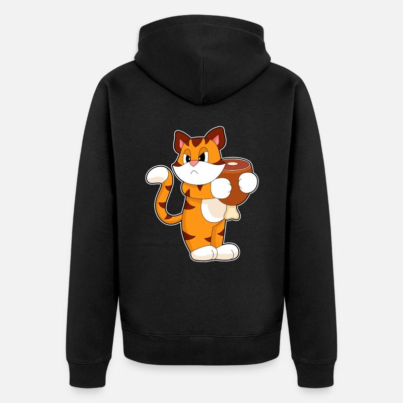 Viande de tigre - Veste à capuche bio Premium Unisexe - noir