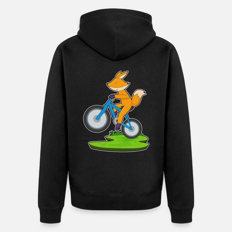 Vélo Fuchs - Veste à capuche bio Premium Unisexe - noir