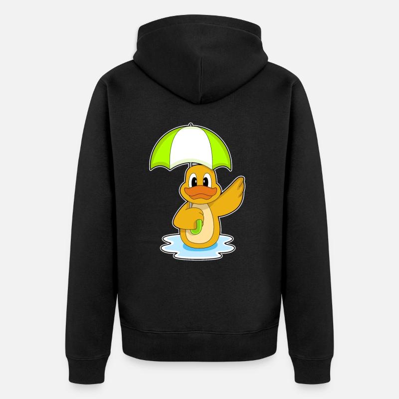 Parapluie de canard - Veste à capuche bio Premium Unisexe - noir