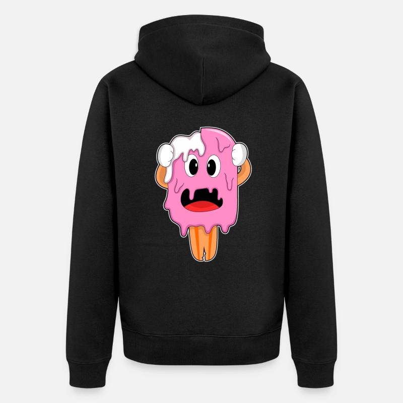 Popsicles Halloween - Veste à capuche bio Premium Unisexe - noir