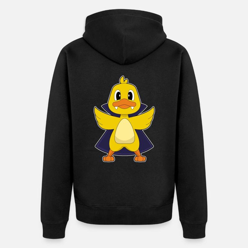 Vampire canard - Veste à capuche bio Premium Unisexe - noir