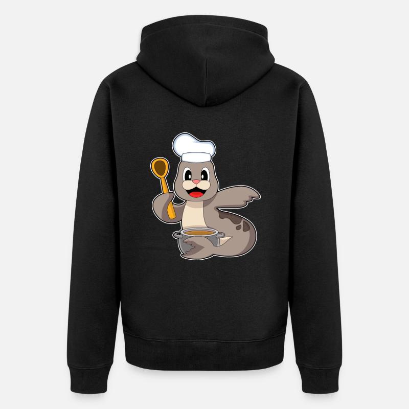 Marmite de phoque - Veste à capuche bio Premium Unisexe - noir