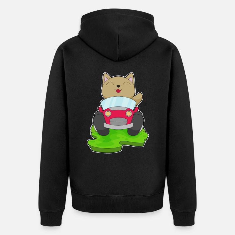 Voiture de chat - Veste à capuche bio Premium Unisexe - noir