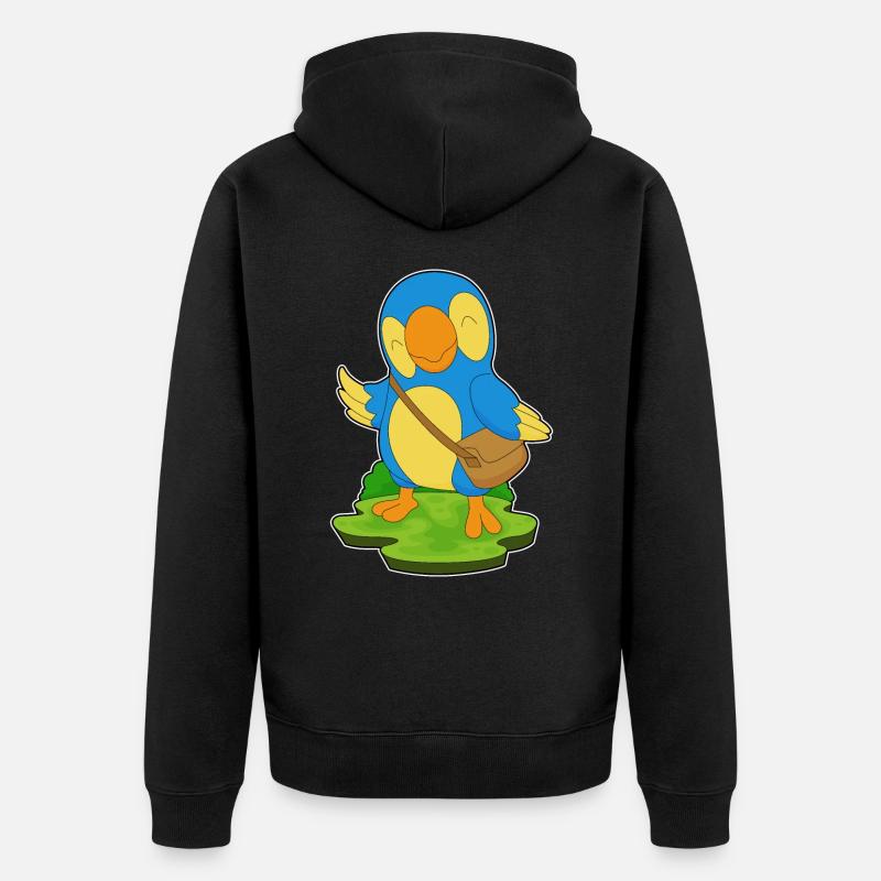 Sac à bandoulière Parrot - Veste à capuche bio Premium Unisexe - noir