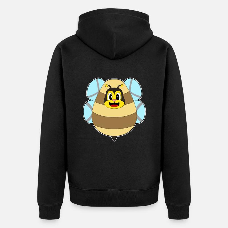 Oeuf de Pâques abeille - Veste à capuche bio Premium Unisexe - noir