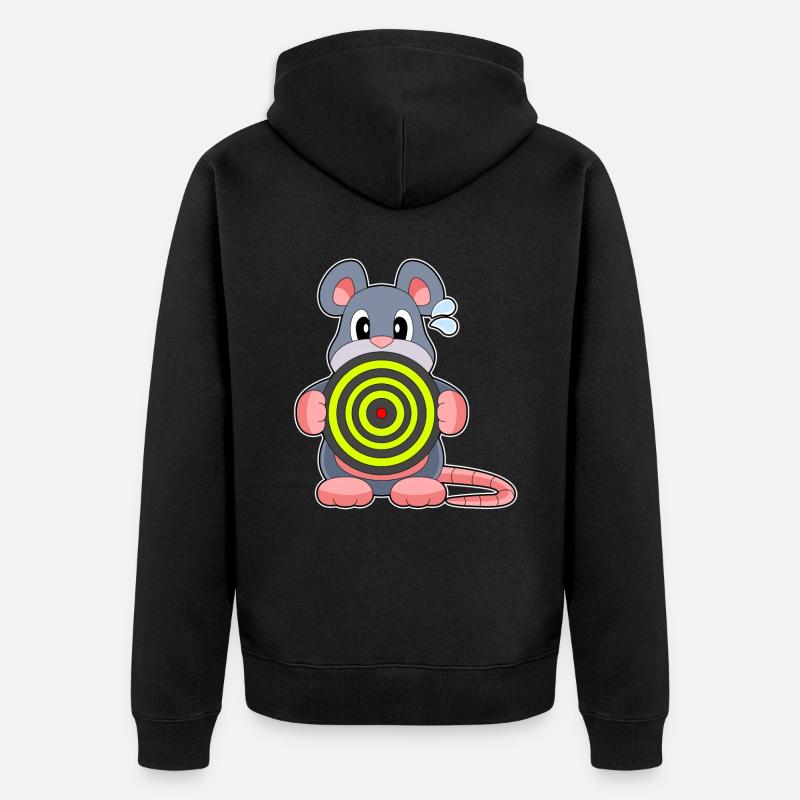 Souris Dart Dart - Veste à capuche bio Premium Unisexe - noir