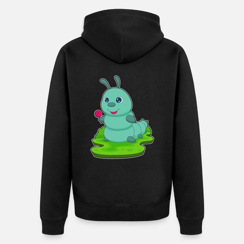 Sucette chenille - Veste à capuche bio Premium Unisexe - noir