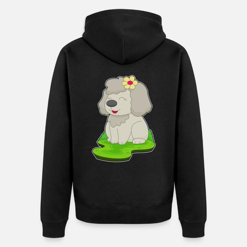 Fleur de chien - Veste à capuche bio Premium Unisexe - noir