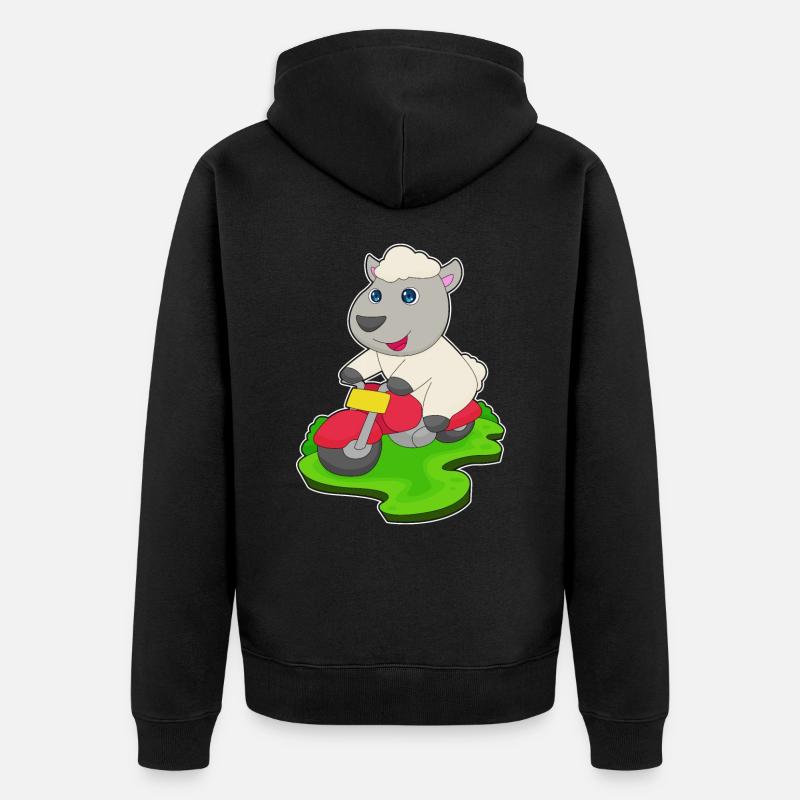Sheep Scooter - Veste à capuche bio Premium Unisexe - noir