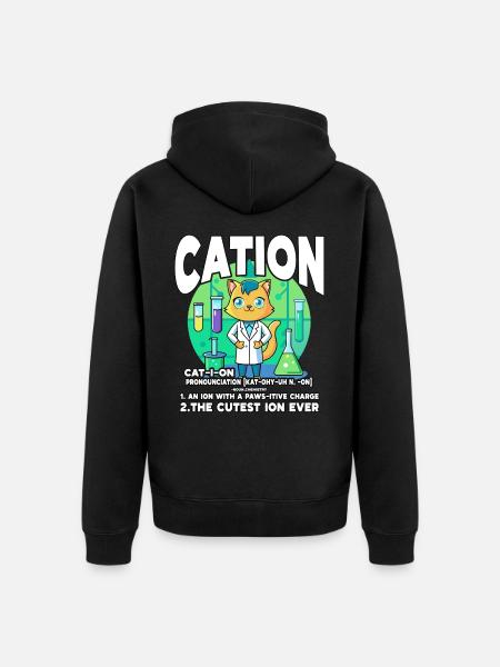 Kation - Unisex Premium Bio Zip Hoodie - Schwarz