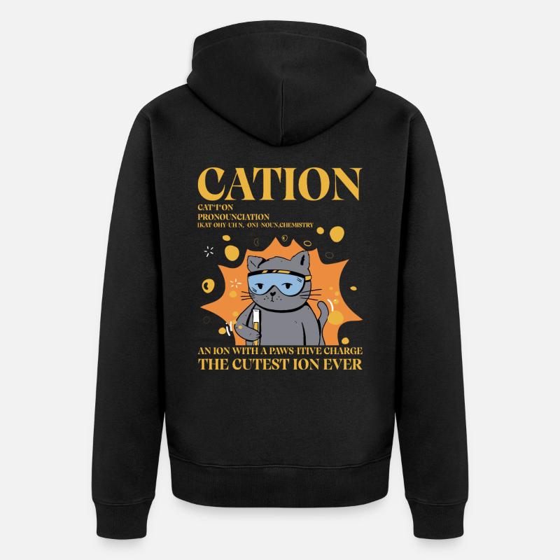 Cation - Veste à capuche bio Premium Unisexe - noir