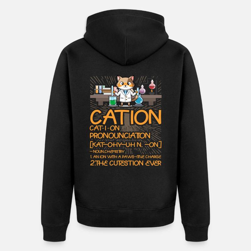 Kation - Unisex Premium Bio Zip Hoodie - Schwarz